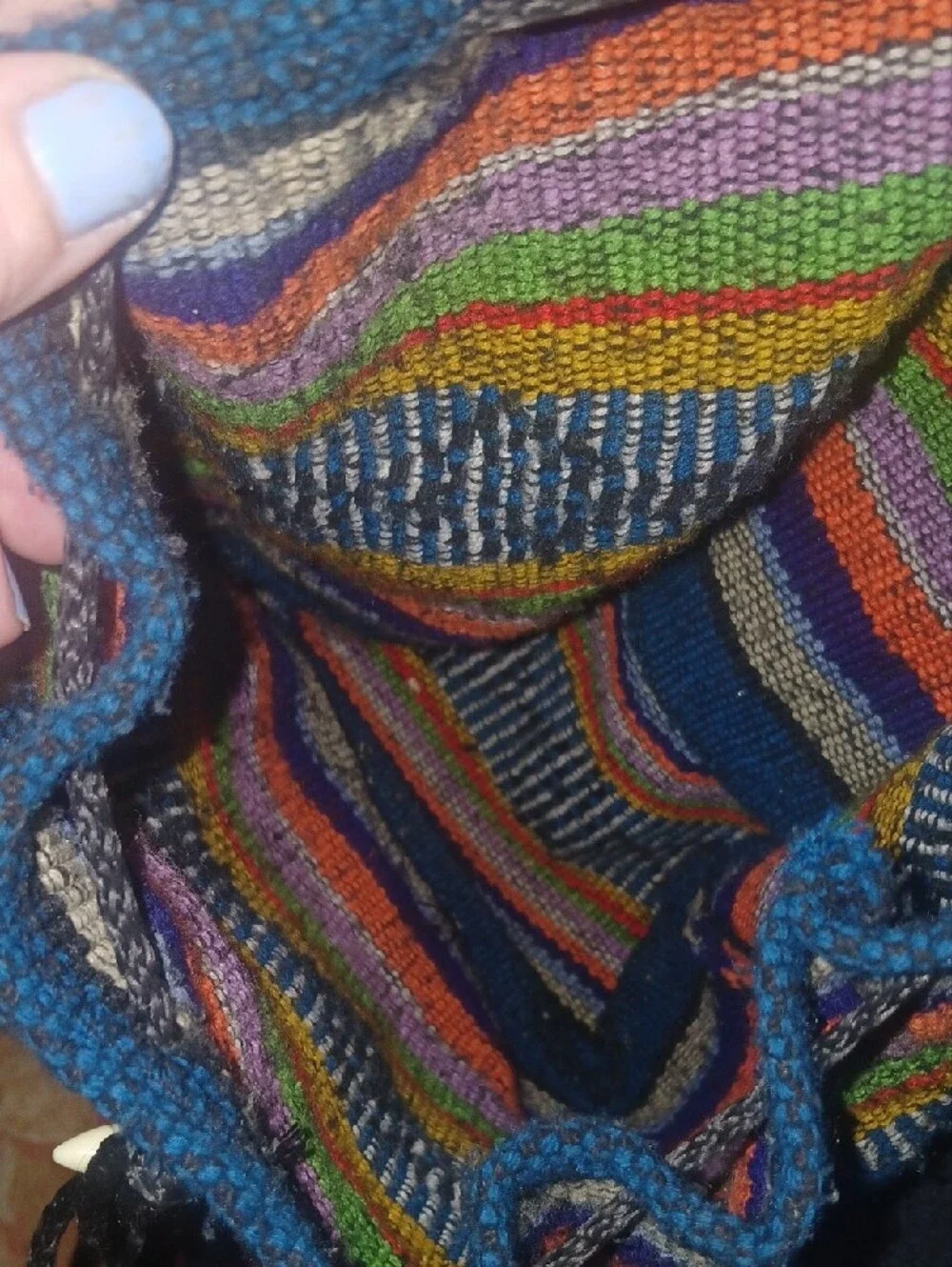 Pinzon Multicolor Hippie Mini Backpack